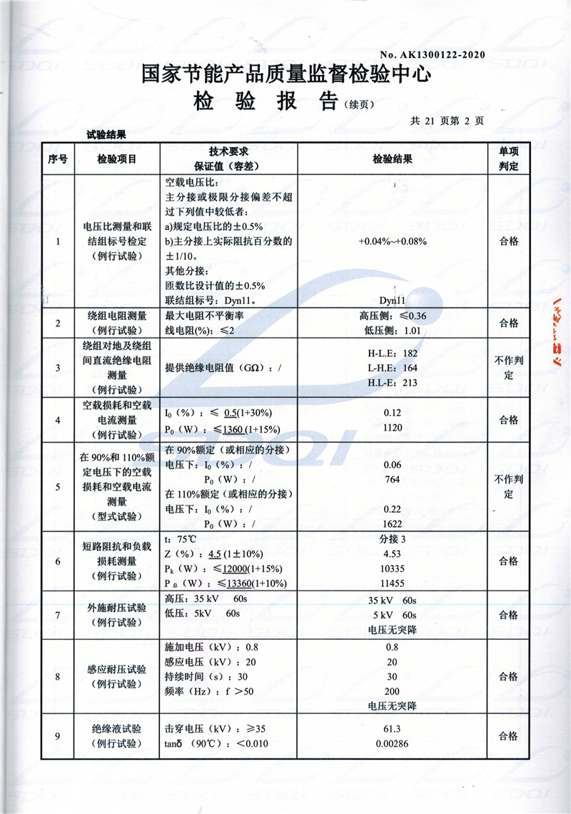 高低压试验报告-S11-1250白玉白玉白玉油浸式变压器-2.jpg